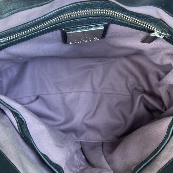 KOOBA Jane Black Pebbled Leather Crossbody Satchel - Picture 11 of 16